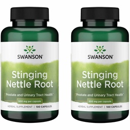 Swanson Stinging Nattle Root (Urtica Dioica) - Φυτικό συμπλήρωμα - (100 κάψουλες, 500mg) (2 Συσκευασία)