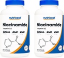 Nutricost Niacinamid (Vitamin B3) 500 mg, 240 Capsules (2 Şişe)