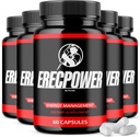 (5 Pack) Erecpower Pills, Erecpower Supplement Advanced Strength Performance Meeting, Erecpower Capsules ABD Genel Sağlık Destek Vitamini (300 Capsules)