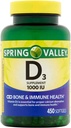 Spring Valley - Βιταμίνη D-3 1000 IU, 450 Softgels