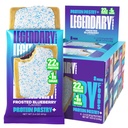 Efsanevi Gıdalar 22g Protein Pastry+ Frosted Blueberry, Low Carb Meal Change Bar - Low Glycemic, Gluten Free Protien Snacks - Sağlıklı Keto Snack Box 8 Zero Sugar Energy Bars - Diabetic Friendly