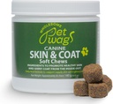 Αλλεργία & Itch Relief for Dogs – Δέρμα & Coat Soft Chews w/Omega-3, Fish Oil, Biotin, Collagen – Μειώνει το Shedding, Προάγει το Υγιές Δέρμα & Λάμψη Γούνα – 60ct