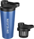 DIW 24 oz Shaker Şişe, Frekans Mixes ve Pre Workout için,Gym Cup Shaker (Navy blue)
