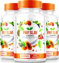 NutraRize (3 Pack) Pay Slim Κάψουλες, PaySlim All-Φυσικό συμπλήρωμα για την υγιή απώλεια βάρους, Premium Formula για την επίτευξη του σώματος και την καταλληλότητα στόχους, επίσημες κριτικές (180 κάψουλες)