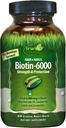 Irwin Naturals Biotin-6000 Supports Health Skin, Hair & Nails - 60 Sıvı Softgels - Güçlü + Yüksek Potency 6000 mcg, Wine, Aokado, Coconut & More - En Fazla Abhidrorpsiyon