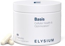 ELYSIUM Basis NAD Plus Supplement 30 Hizmet - Nicotinamid Riboside 250 mg ve Pterostilbene 50 mg - Sağlıklı Aging Supplement & Hücreler Enerji