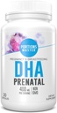 Portions Master DHA Prenatal, renatal Omega-3 Supplement with 300 mg DHA, Supports Fetal Brain & Eye Development, Gebelik & Emzirme Beslenme, Non-GMO, Gluten-Free (30 Softgels)