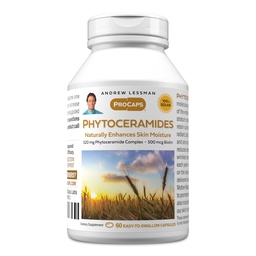 ANDREW LESSMAN Φυτοκεραμίδια με Biotin 60 Softgels - Vital Natural Internal Moisturizer του δέρματος. Φυσικά ενισχύει το μαλακό, απαλό, απαλό δέρμα. Χωρίς Πρόσθετα. Μικρό εύκολο να καταπιείτε Softgels