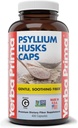 Yerba Prima Psyllium Husks Caps, 625 mg, 400 Capsules - Erkekler ve Kadınlar için Doğal Fiber - Düzenli Destek Tamamı