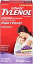 Tylenol Infants' Pain + Ateş Oral Suspension Grape Flavor - 1 oz, 3 Paket