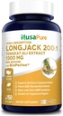 NusaPure Longjack Tongkat Ali 260,000mg 150 Veggie Caps (Non-GMO, Gluten Free) Bioperine