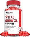 Justified Laboratories Vital Grow XL Performance Gummies 1000MG Gelişmiş Formula ACV Pomegranate Beet Juice B12 Vegan Non GMO 60 Gummys