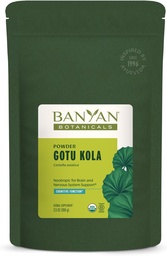 Banyan Botanicals Gotu Kola Σκόνη – Βιολογικό Brahmi (Centella Asiatica) – Χαλαρωτικό Νοοτροπικό Βότανο για την Υποστήριξη του Νευρικού Συστήματος & Υγιές Δέρμα * – 3,5 oz. – Μη ΓΤΟ Βιώσιμα πηγάζει Vegan