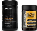 ONNIT Premium Alpha Brain Bundle - Nootropic Brain Supplement (90 Ct) + Black Label Citicoline Mental Speed, Προσοχή & Γνωστική Υποστήριξη Συμπλήρωμα (80 Ct)- Προάγει την εστίαση, τη συγκέντρωση και τη μνήμη