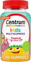 Centrum παιδιά πολυβιταμίνες Gummies, Τροπικό Punch, Φτιαγμένο με φυσικές γεύσεις, 110 κόμης, 110 ημέρα εφοδιασμού