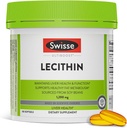 Swisse Soy Lecithin 1200 mg Softgels Capsules | Liver Health and Function * | Destekler Fat Metabolism * | Choline Lecithin Supplement 1200 mg | 180 Softgels Capsules