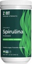 Zint Spirulina Toz, Organik (12 oz): Premium Immune Support Supplement, Blue-Green Algae, Immunity ATM, Non-Irradiated Vegan Protein proteini