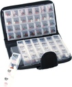 Smart Essentials 14 Günlük Pill & Vitamin Organizer 2 Haftalar AM/PM 4 Gün Seyahat Davası Ely & Portre, Black, GM8283