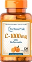 Puritan's Pride Vitamin C με Bioflavonoids για την υποστήριξη του ανοσοποιητικού συστήματος & κάψουλες υγείας του δέρματος 