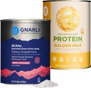 Gnarly Nutrition Golden Milk Vegan Protein Powder BCAAs Berry Lemonade (10.58oz)