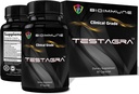 TESTAGRA testosteron ATM for Men. 10X Interd- 90 Capsules - Lean Muscle Energy Drive Strength'ı artırmak. Saw Palmetto, Tribulus, Tongkat Ali, Horny Goat Weed, çinko