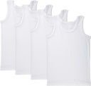 Brix Boys Undershirt Tank Top - Tagless 100% βαμβάκι Super Soft 4 τεμ.