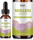 Mullein Drops for Lungs – Mullein Leaf Extract με Marshmallow Root, Perilla & Astragalus για αναπνευστική υποστήριξη, ανοσοενίσχυση & Lung Detox, φυσική φυτική φόρμουλα, Vegan, 2 fl oz