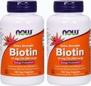 Şimdi Gıdalar Biotin 10 mg Ekstra Kuvvet 120 Vcaps, 2 Paket