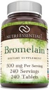 Bromelain 500 mg 240 Tablet Tamam | Non-GMO | Gluten Free | Made in USA