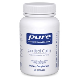 Καθαρές ενθυλακώσεις Cortisol Calm - Υποστηρίζει Cortisol Υγεία & χαλάρωση - Περιέχει Ashwagandha & L-Theanine - Ξεκούραστος ύπνος - 120 κάψουλες