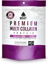 MO4T Hydrolyzed Multi Collagen Toz -Collagen Protein- Collagen Peptides-Type 1.2,3,5,10 -Sugar-Free, (1 Pound) Saç, Skin & Nail, Paleo & Keto, Non-GMOB