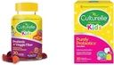 Culturelle Daily Probiotic for Kids + Veggie Fiber Gummies (Ages 3+) - 30 Count & Kids Chewable Daily Probiotic for Kids, Ηλικίες 3+, 30 Count, #1 Pediatrician-Recommend