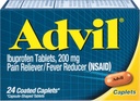 Advil Kaplamalar Ağrı Reliever ve Ibuprofen 200 mg, 24 Kont