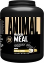Animal Meal - Protein Tüm Gıda Malzemeleri ile Shake, Egg White, Beef & Pea proteini, Vanilla Flavor, 5 lbs