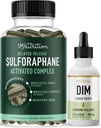 SMNutrition Liquid DIM Supplement & Sulforaphane Kompleksi | Estrogen Hormon Balancing Sche with Aktif Microbeadlet Sulforaphane Supplement (30 Servisler) ve 100 mg DIM Liquid Drops (25 hizmet)
