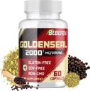 BEBEFEN Goldenseal Root Capsules 2000 mg | Geleneksel Herb Supplement | Yoğun Türleme | Vegetarian, Non-GMO