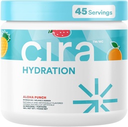 Cira Hydration Powder (45 μερίδες) - Ηλεκτρολυτικό Ποτό Μίγμα με Αλάτι Ιμαλαΐων για Αφυδάτωση Ανακούφιση και Ανάκτηση - Fruit Punch
