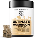 Mushroom Superstars - Mushroom Supplement Gummies | Lion's Mane | Türkiye Tail | Reishi | Cordyceps | Chaga | Maitake | Meshima | Poria | Shitake | Oyster | Porcini | Vegan | Non-GMO | Gluten-Free-GMO | Glucep