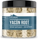 Earthborn Elements Yacon Root (200 Capsules), Pure & Undiled, Hayır Katkıları