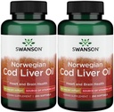 Swanson Cod Liver Oil 1250 Iu A/135 Iu D 250 Sgels (2 Συσκευασία)