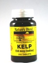 Nature's Blend Kelp 150mcg (Iodine), 200 sekme (Pack of 2)