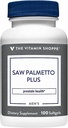 The Shoppe Saw Palmetto Plus - Prostate Health için Supplement - 160mg of Saw Palmetto Ekstra çinko, Vitamin E ve B6 (100 Softgels) Mükemmel Kaynağı ile Üretilen