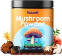 Mushroom Toz Tamam, 75 Kahve ve Smoothies için 10 Mushrooms, 8 oz Mushrooms & Rhodiola Rosea ile Lions Mane, Reishi, Chaga, Cordyceps Enerji için, Memory, Immune