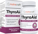 ThyroAid # Yourroid Support Supplement | Natural Herbal Thyroid Formula with Iodine (Kelp), Ashwagandha, L-Tyrosine & More | Support Yourroid Health & Energy Levels | 60 Capsules