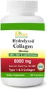 Hydrolyzed Collagen Bovine Type 1 & 3 6000 mg Σερβίρισμα 250 δισκία Grass Fed Gluten Free Non-GMO