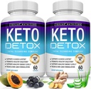 Bulkx Keto Detox Pills Advanced Cleansing Extract - 1532 Mg Natural Acai Colon Cleanser Formula, Flush Toxins & Excess Waste, for Men Women, 60 Capsules, Supplements, Supplements