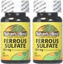 Nature's Blend Iron Ferrous Sulfate 325 mg BPK, Assorted, Tabletler, 100 Kont, 2 Paket