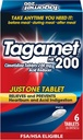 Tagamet HB 200 mg Cimetidine Acid Reducer and Heartburn Relief, Relief Relief, Relief and Prevents Indigestion, 6 Count