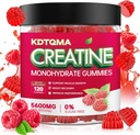 Erkekler ve Kadınlar 120 CT için Kreatin Monohidratlar - Servis başına 5600 mg, Kas Destek & Enerji Boost, Sugar Free, Vegan (Raspberry Flavor)