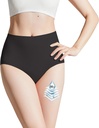 BATTEWA Incontinence Underwear for Women Bathroomable, Leak Prowear, High Absorbency Panties, Bladder Leak Underwear Koruyucu Briefs 50 ml,Black,2X-Large